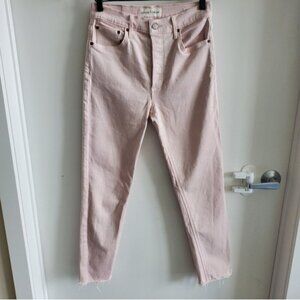 Denim Forum The Yoko High Rise Slim Pink Jeans Pant Size 27